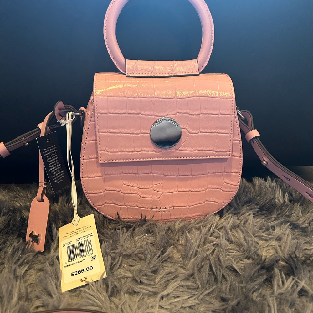 RADLEY LONDON Pink Mini Bag with Textured Design